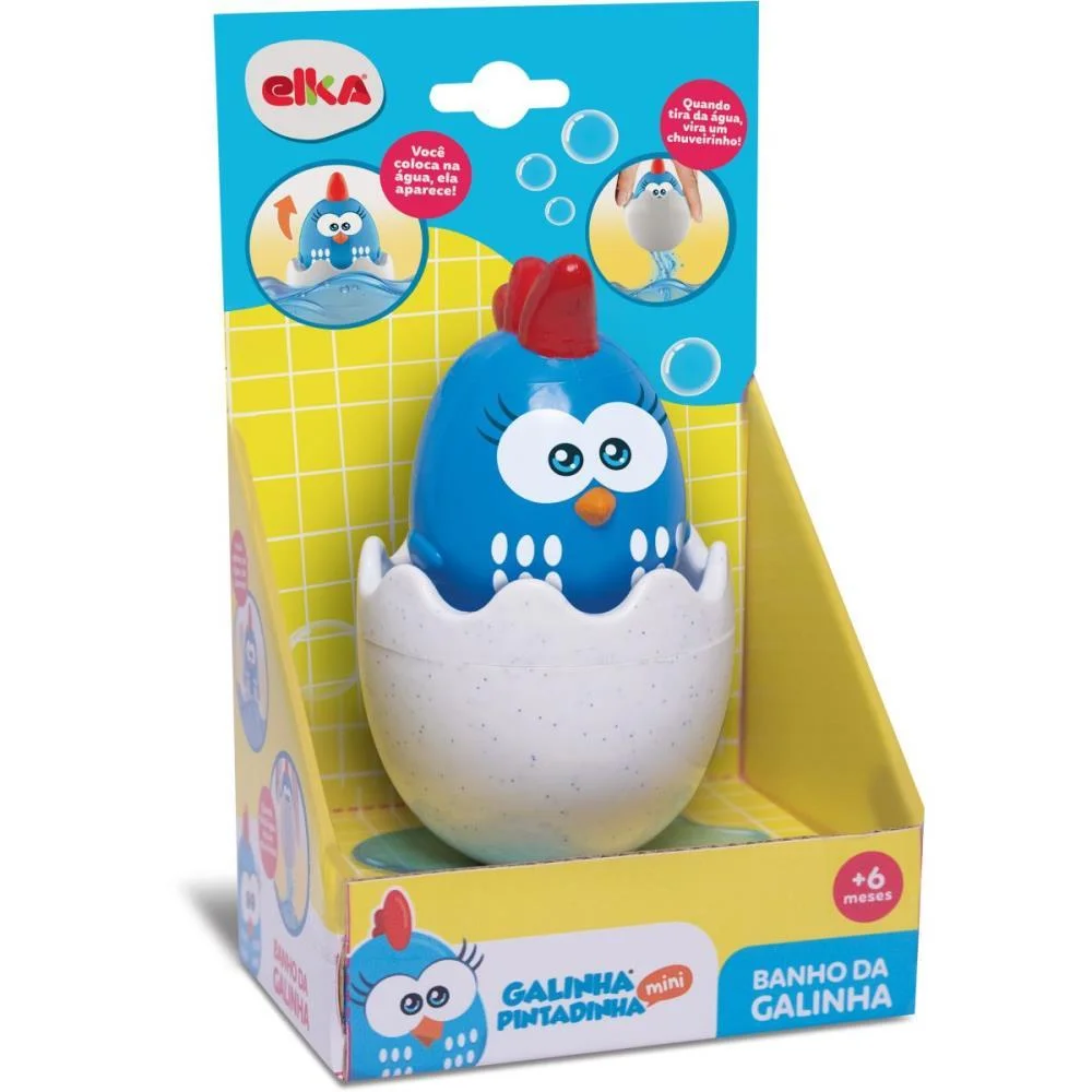 BRINQUEDO PARA BEBÊ GALINHA PINTADINHA BANHO ELKA  - imagem 2