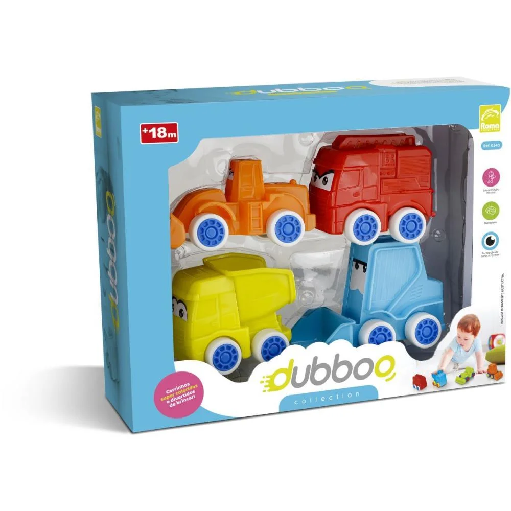 BRINQUEDO PARA BEBÊ DUBBOO SERIES VEICULOS ROMA  - imagem 12
