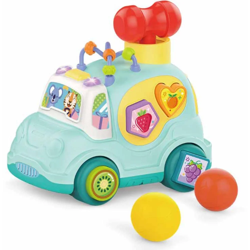 BRINQUEDO PARA BEBÊ CARRINHO AZUL C/SOM E LUZ CARDOSO TOYS  - imagem 4