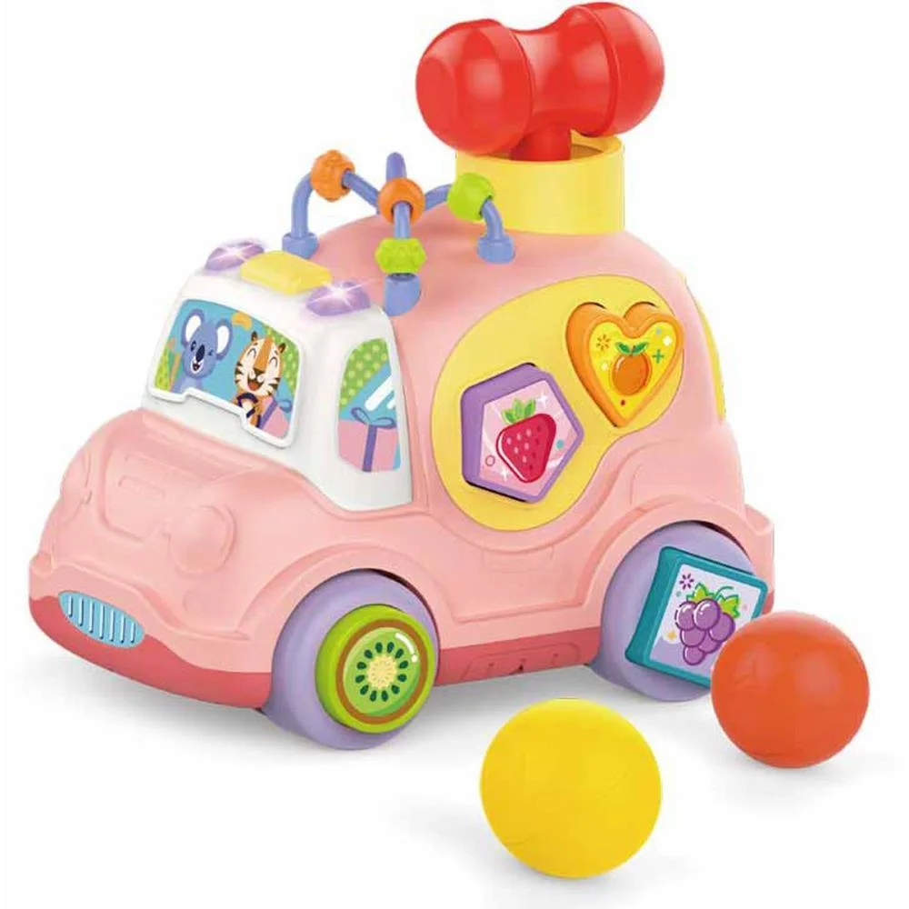 BRINQUEDO PARA BEBÊ CARRINHO ROSA C/LUZ E SOM CARDOSO TOYS  - imagem 4