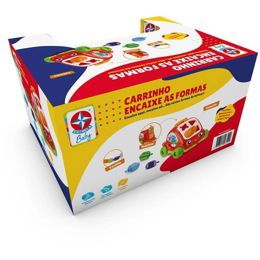 BRINQUEDO PARA BEBÊ CARRINHO ENCAIXE AS FORMAS ESTRELA  - imagem 3
