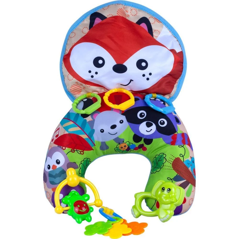 BRINQUEDO PARA BEBÊ ALMOFADA COM CHOCALHOS 30X26CM BEE TOYS  - imagem 2