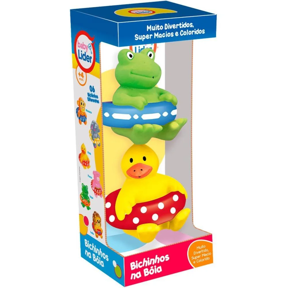 BRINQUEDO PARA BEBÊ COLECAO DE BICHINHOS NA BOIA LIDER  - imagem 3