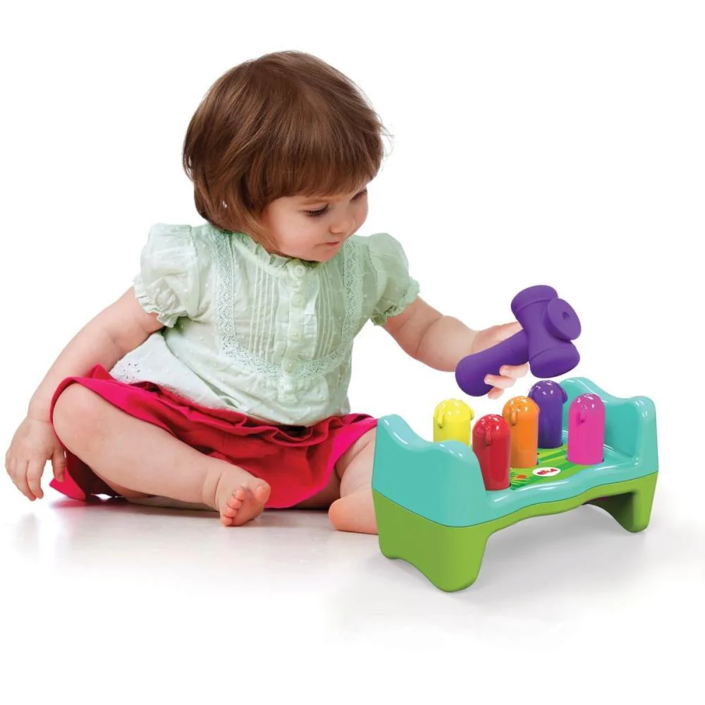 BRINQUEDO PARA BEBÊ BATE REBATE MINHOQUINHAS ELKA  - imagem 3