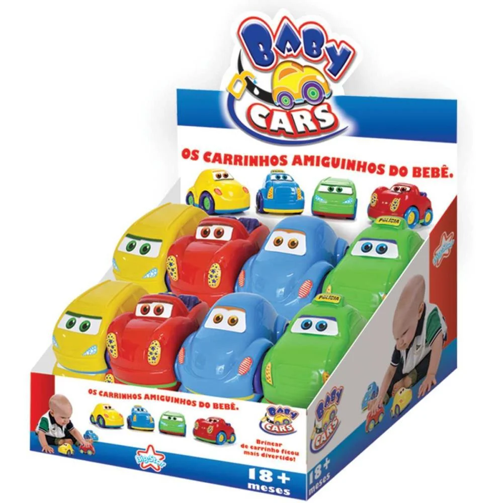 BRINQUEDO PARA BEBÊ BABY CARS BIG STAR COM 16 UNIDADES - imagem 5