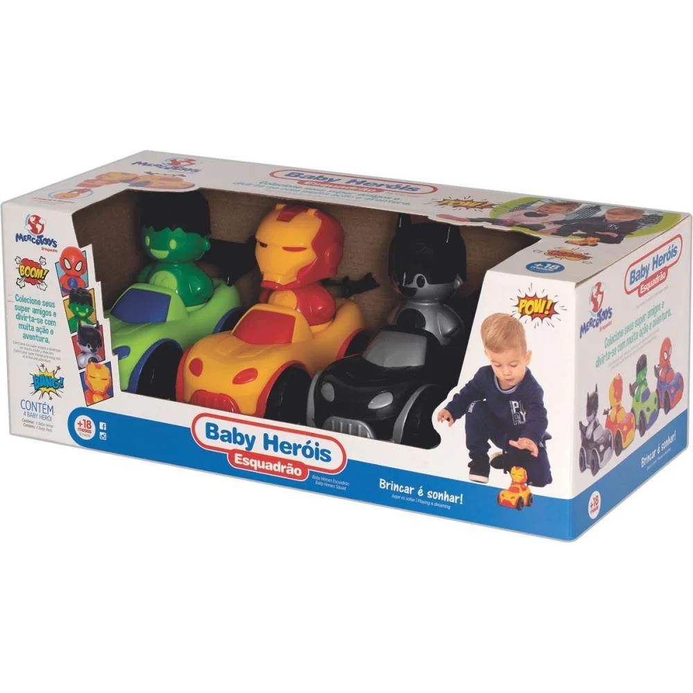 BRINQUEDO PARA BEBÊ BABY HEROIS ESQUADRAO MERCO TOYS  - imagem 7