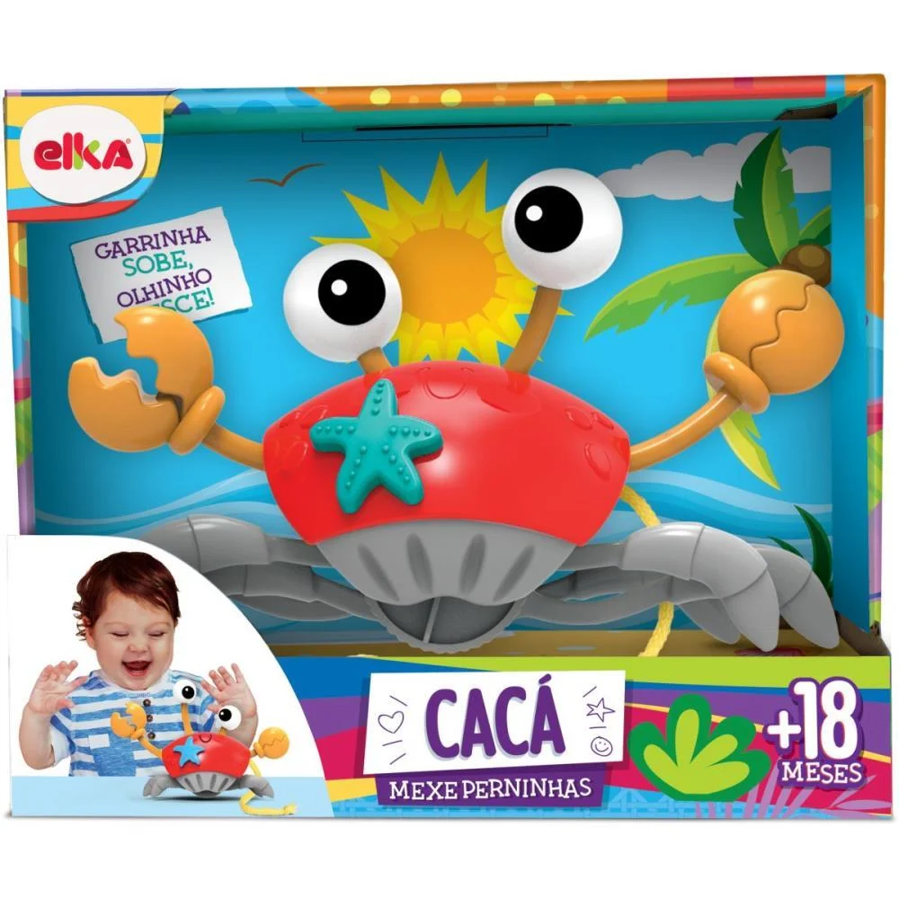 BRINQUEDO PARA BEBÊ CACA MEXE PERNINHAS ELKA  - imagem 4