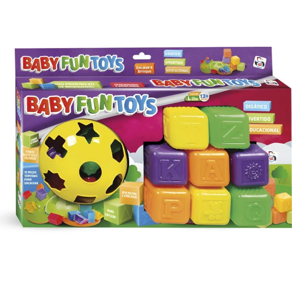BRINQUEDO PARA BEBÊ BABY FUN TOYS 12PCS PICA PAU  - imagem 3