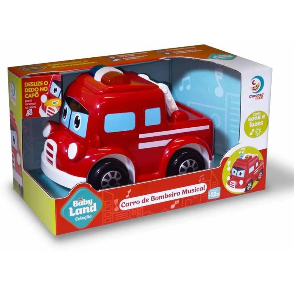 BRINQUEDO PARA BEBÊ BOMBEIRINHO C/LUZ E SOM CARDOSO TOYS  - imagem 3