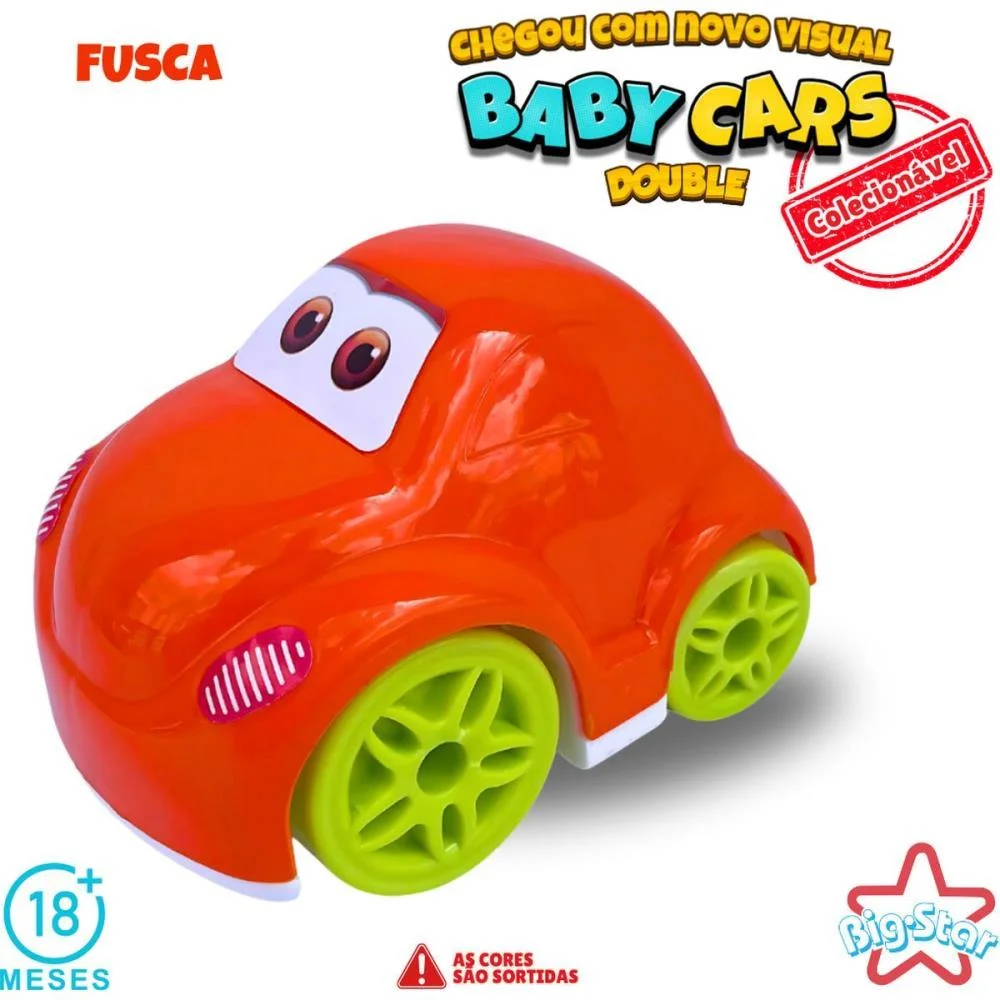 BRINQUEDO PARA BEBÊ BABY CARS DOUBLE (S) BIG STAR COM 2 UNIDADES - imagem 4