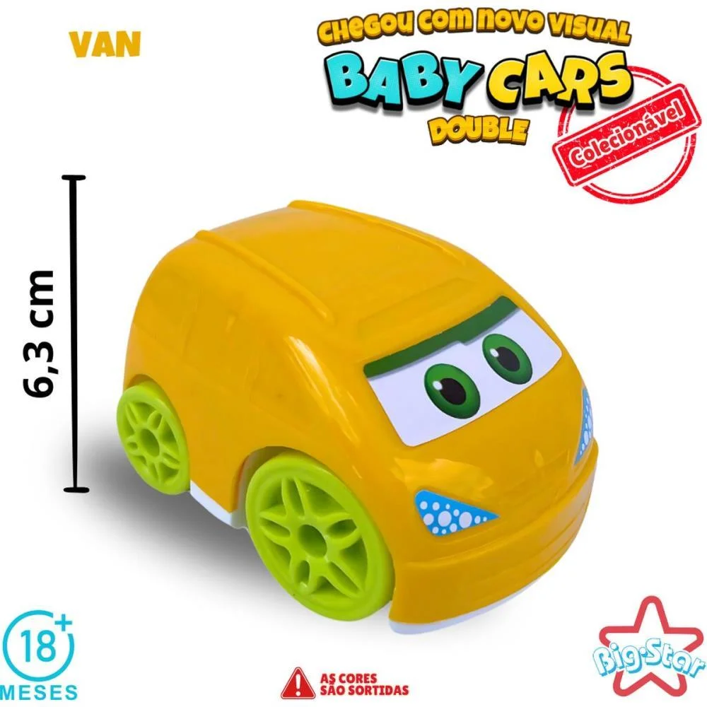 BRINQUEDO PARA BEBÊ BABY CARS DOUBLE (S) BIG STAR COM 2 UNIDADES - imagem 7