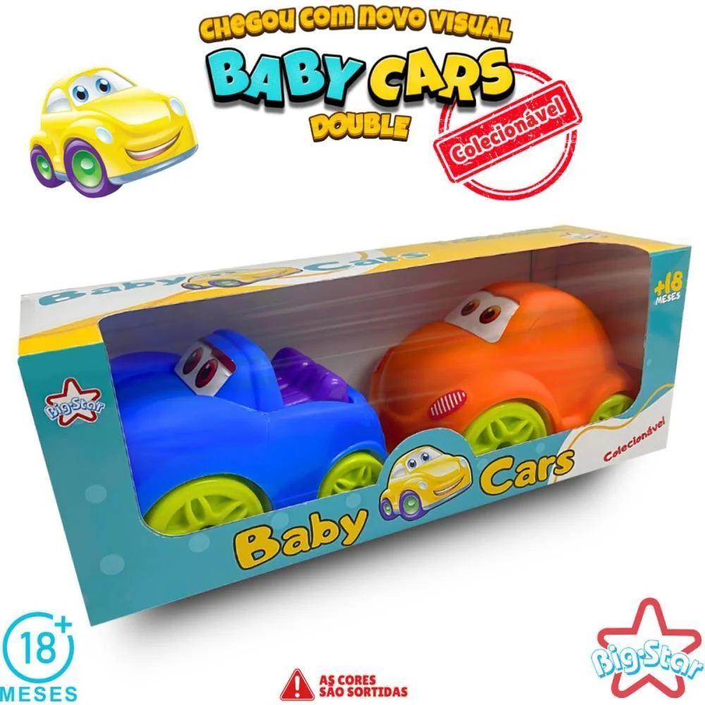 BRINQUEDO PARA BEBÊ BABY CARS DOUBLE (S) BIG STAR COM 2 UNIDADES - imagem 9