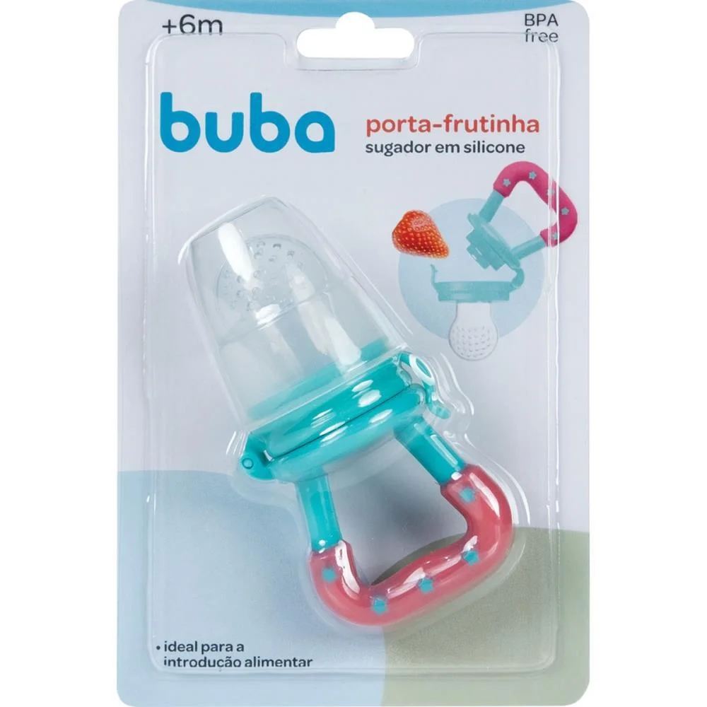 PRODUTO PARA BEBE PORTA FRUTINHA DE SILICONE ROS BUBA  - imagem 6