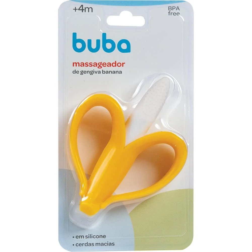 PRODUTO PARA BEBE MASSAGEADOR DE GENGIVA BANANA BUBA  - imagem 6