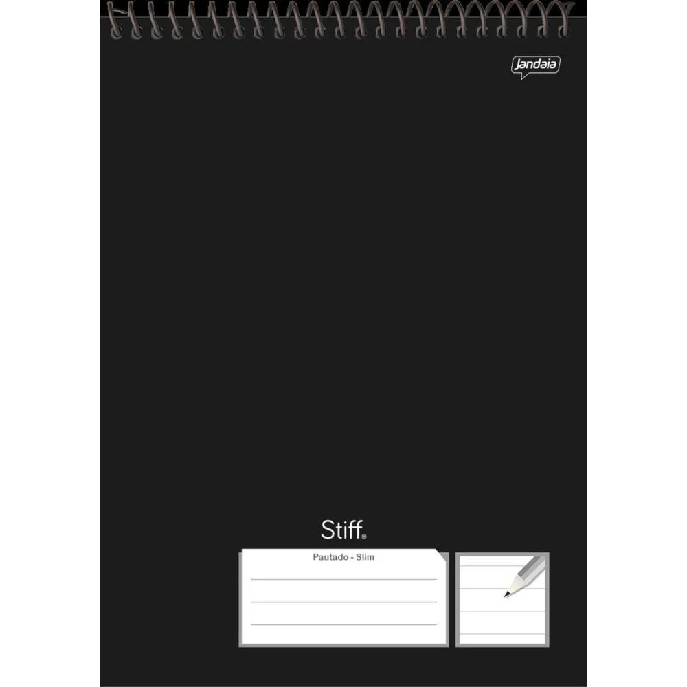 CADERNO 01X1 CAPA DURA STIFF SLIM TOPO CANHOTO 80F PT JANDAIA (PCT.C/04) - imagem 3