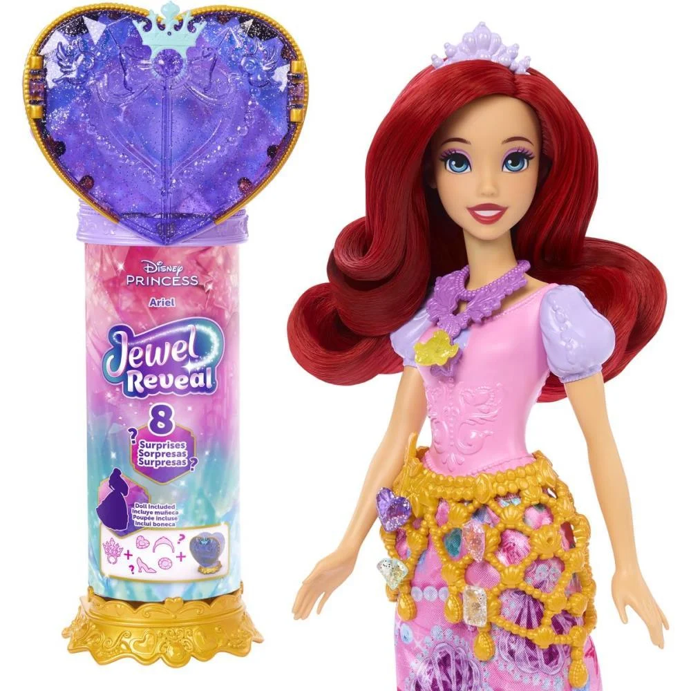 BONECA DISNEY PRINCESA REVEAL ARIEL MATTEL  - imagem 3