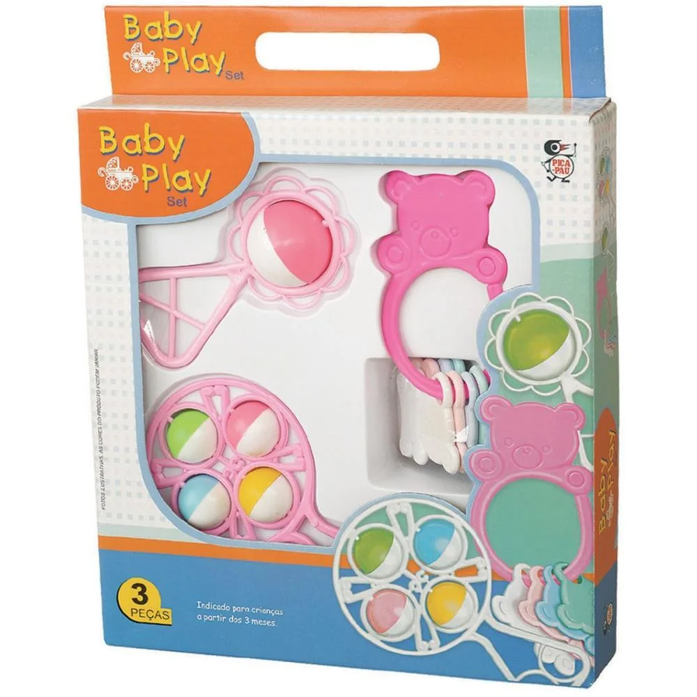 MORDEDOR E CHOCALHO BABY PLAY SET (S) PICA PAU  - imagem 3