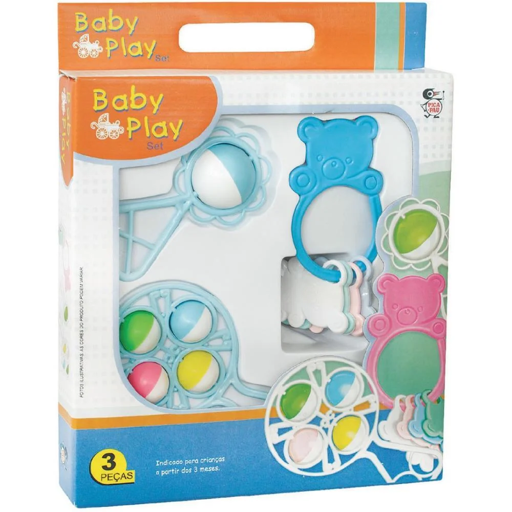 MORDEDOR E CHOCALHO BABY PLAY SET (S) PICA PAU  - imagem 4