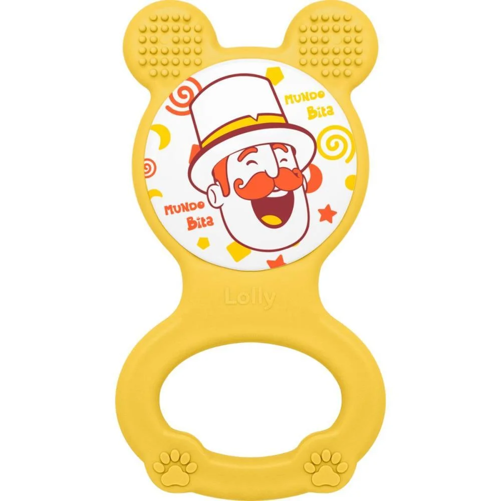MORDEDOR E CHOCALHO MUNDO BITA AMARELO LOLLY  - imagem 2