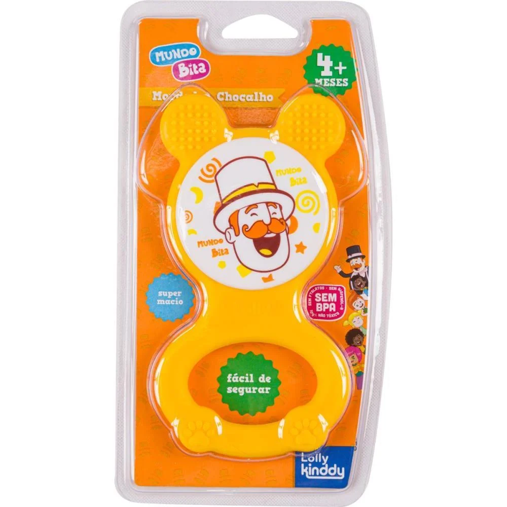 MORDEDOR E CHOCALHO MUNDO BITA AMARELO LOLLY  - imagem 6