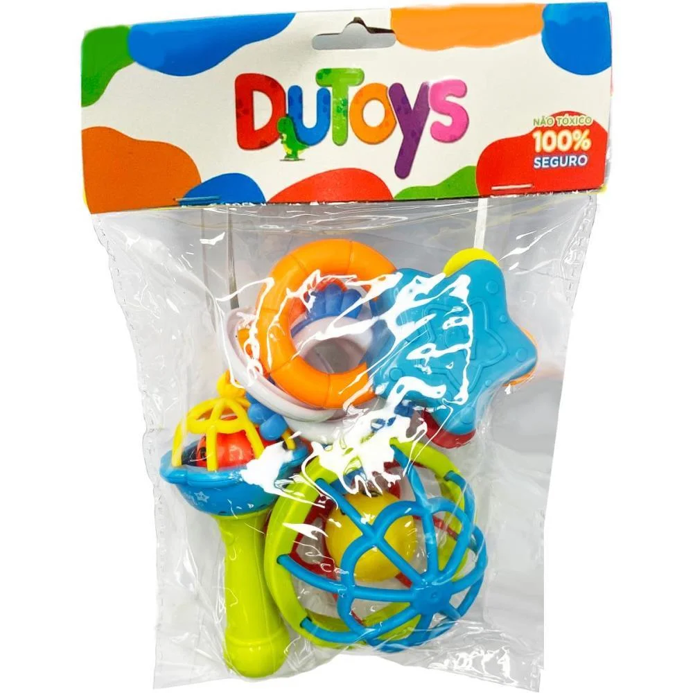 MORDEDOR E CHOCALHO KIT CHOCALHOS MACIOS 7PCS TOY MIX  - imagem 4