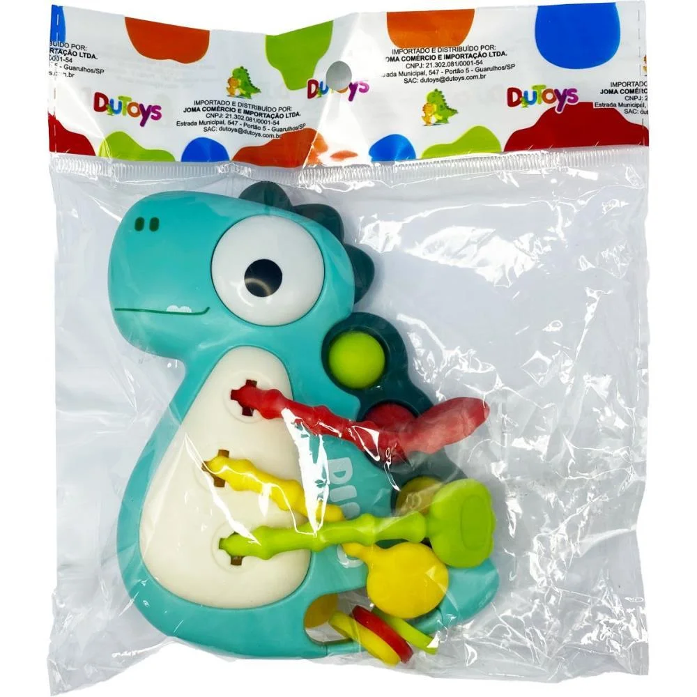 MORDEDOR E CHOCALHO CHOCALHO INTERATIVO DINO (S) TOY MIX  - imagem 5