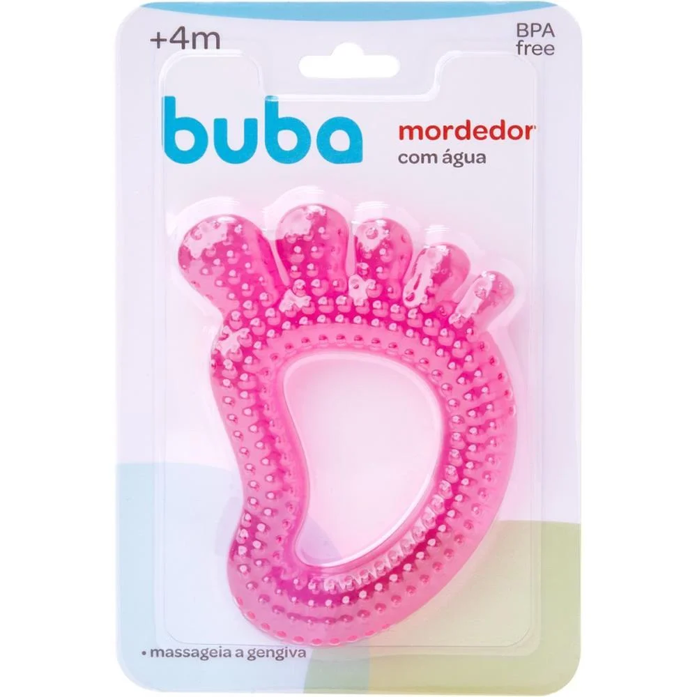 MORDEDOR INFANTIL PEZINHO C/AGUA ROSA BUBA  - imagem 6