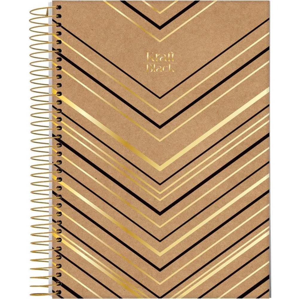 CADERNO 01X1 CAPA DURA KRAFT BLACK 80FLS. I.A JANDAIA (PCT.C/04) - imagem 4