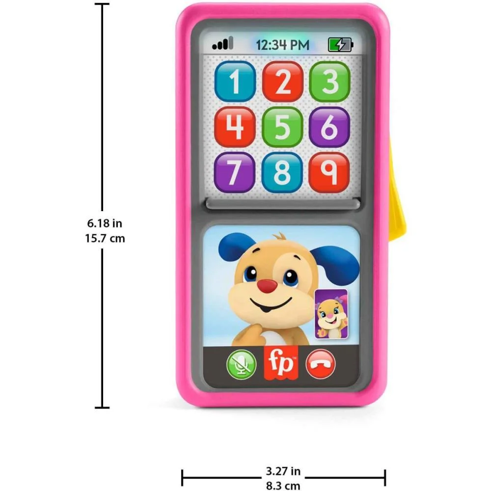 FISHER-PRICE APRENDER BRINCAR SMARTPHONE 2 EM 1 DELUXE ROSA MATTEL  - imagem 4