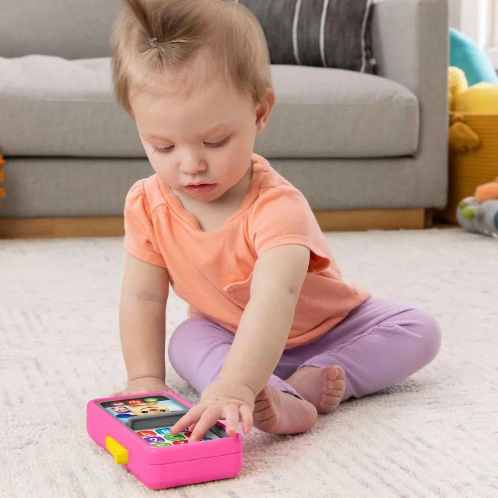 FISHER-PRICE APRENDER BRINCAR SMARTPHONE 2 EM 1 DELUXE ROSA MATTEL  - imagem 6