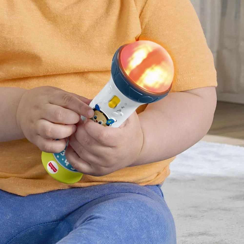 FISHER-PRICE APRENDER BRINCAR MICROFONE C/SONS E GRAVADOR MATTEL  - imagem 3