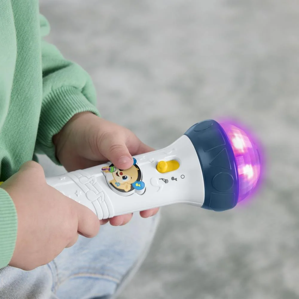 FISHER-PRICE APRENDER BRINCAR MICROFONE C/SONS E GRAVADOR MATTEL  - imagem 4