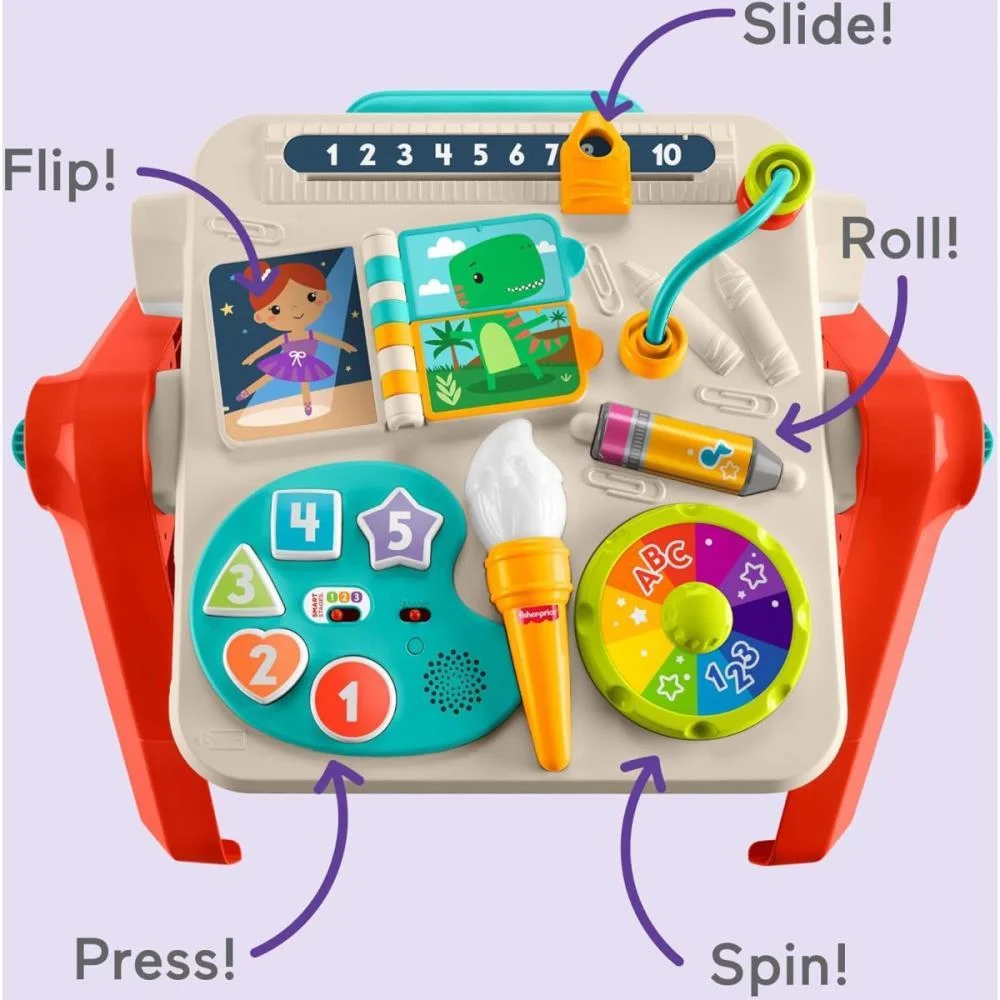 FISHER-PRICE APRENDER BRINCAR MESA DE ATIVIDADES 4EM1 MATTEL  - imagem 10