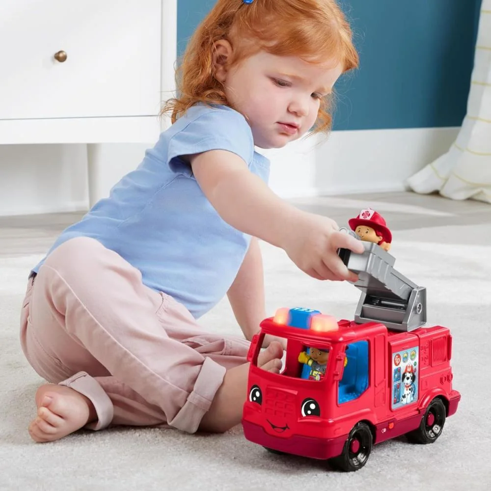 FISHER-PRICE ENTRETENIMENTO LP CAMINHAO BOMBEIRO SOM E LUZ MATTEL  - imagem 11