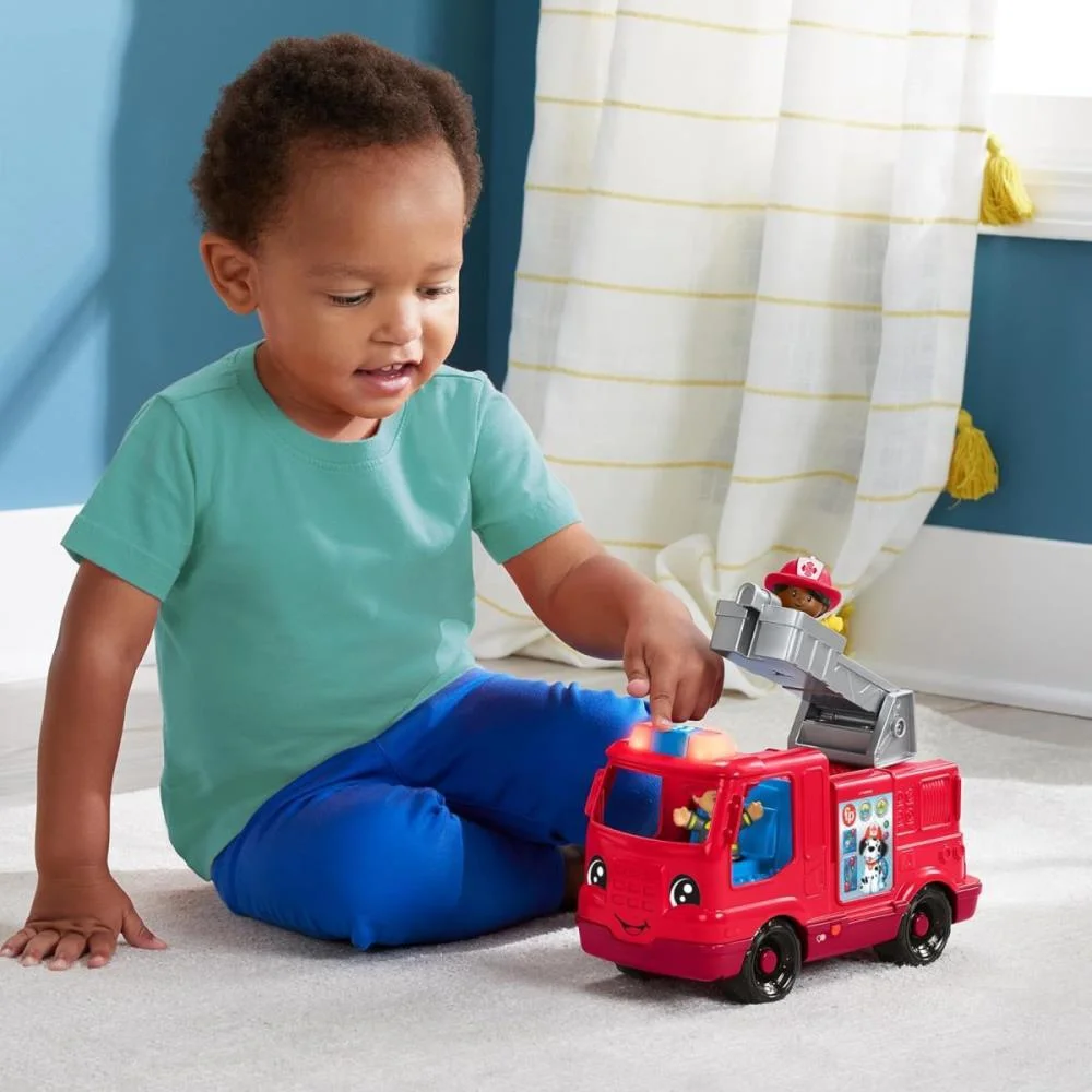 FISHER-PRICE ENTRETENIMENTO LP CAMINHAO BOMBEIRO SOM E LUZ MATTEL  - imagem 12