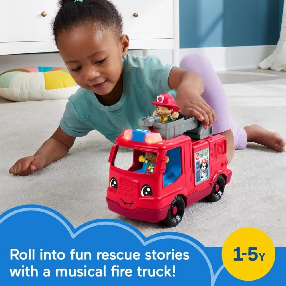 FISHER-PRICE ENTRETENIMENTO LP CAMINHAO BOMBEIRO SOM E LUZ MATTEL  - imagem 13