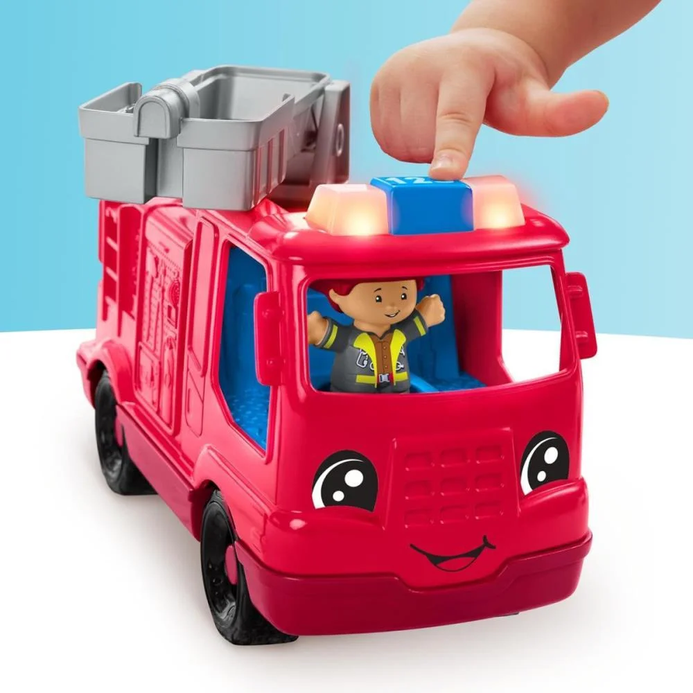 FISHER-PRICE ENTRETENIMENTO LP CAMINHAO BOMBEIRO SOM E LUZ MATTEL  - imagem 8