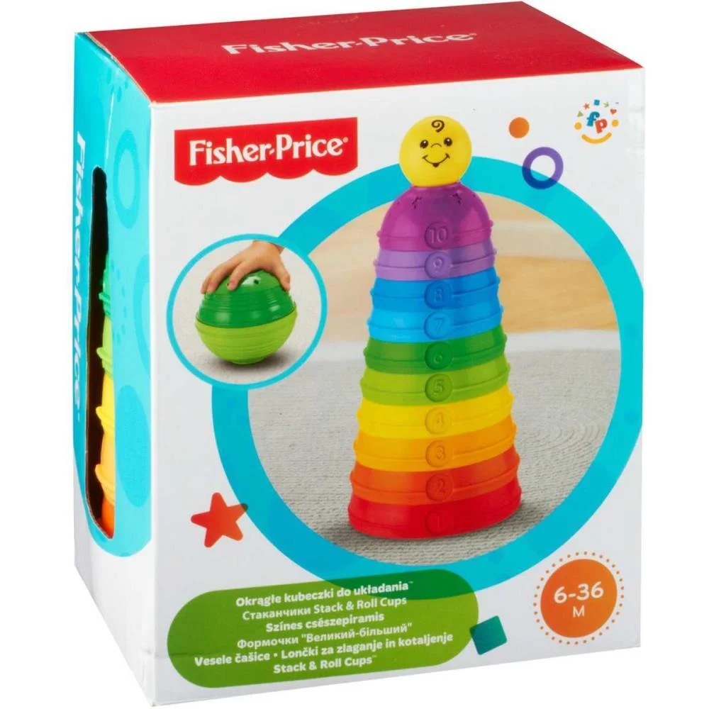 FISHER-PRICE INFANT TORRE DE POTINHOS COLORIDOS MATTEL  - imagem 2