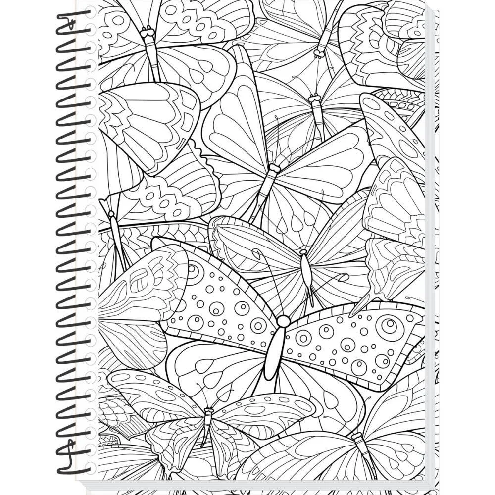 CADERNO 01X1 CAPA DURA SUA ARTE P/COLORIR 80F TAMOIO (PCT.C/04) - imagem 3