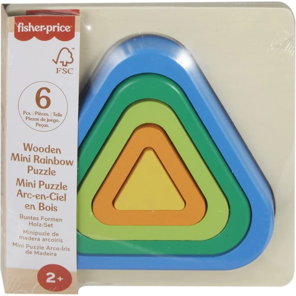 FISHER-PRICE WOOD QUEBRA- CABEÇA ARCO ÍRIS 5PC(S MATTEL  - imagem 17