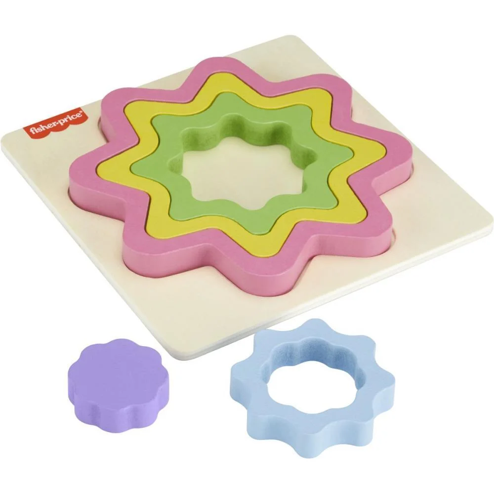 FISHER-PRICE WOOD QUEBRA- CABEÇA ARCO ÍRIS 5PC(S MATTEL  - imagem 18