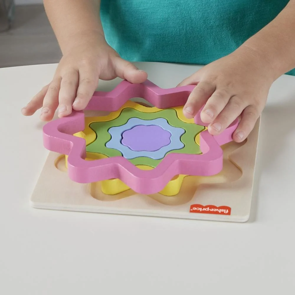 FISHER-PRICE WOOD QUEBRA- CABEÇA ARCO ÍRIS 5PC(S MATTEL  - imagem 22