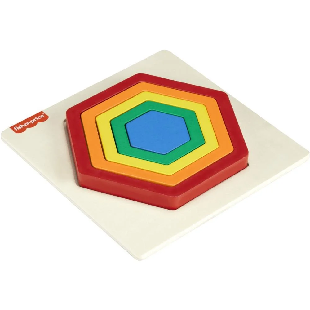 FISHER-PRICE WOOD QUEBRA- CABEÇA ARCO ÍRIS 5PC(S MATTEL  - imagem 5