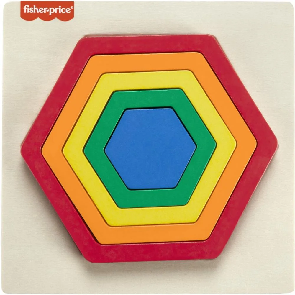 FISHER-PRICE WOOD QUEBRA- CABEÇA ARCO ÍRIS 5PC(S MATTEL  - imagem 7