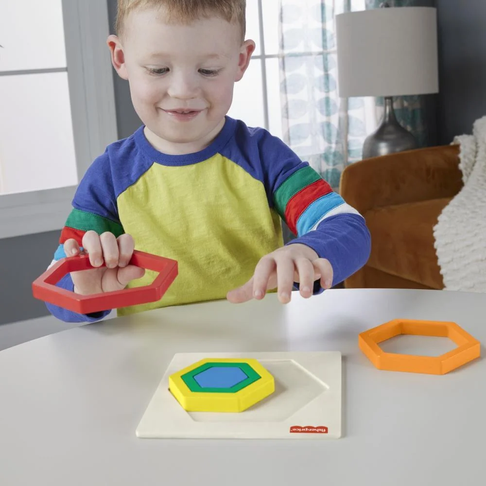 FISHER-PRICE WOOD QUEBRA- CABEÇA ARCO ÍRIS 5PC(S MATTEL  - imagem 8