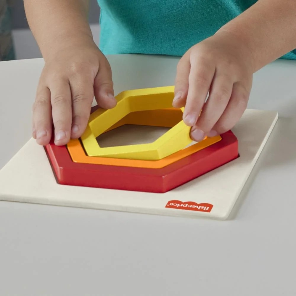 FISHER-PRICE WOOD QUEBRA- CABEÇA ARCO ÍRIS 5PC(S MATTEL  - imagem 9