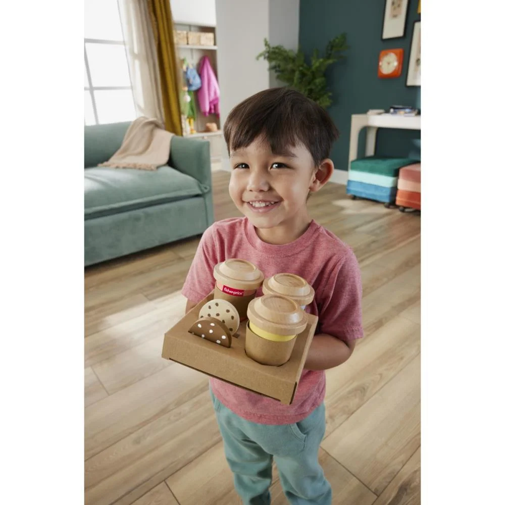 FISHER-PRICE WOOD MEU PRIMEIRO CJ.CAPUCCINO 15PC MATTEL  - imagem 7