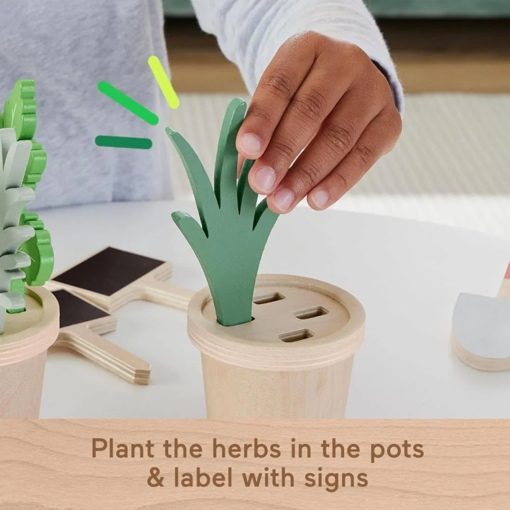 FISHER-PRICE WOOD JARDIM E FERRAMENTAS 12PCS MATTEL  - imagem 4