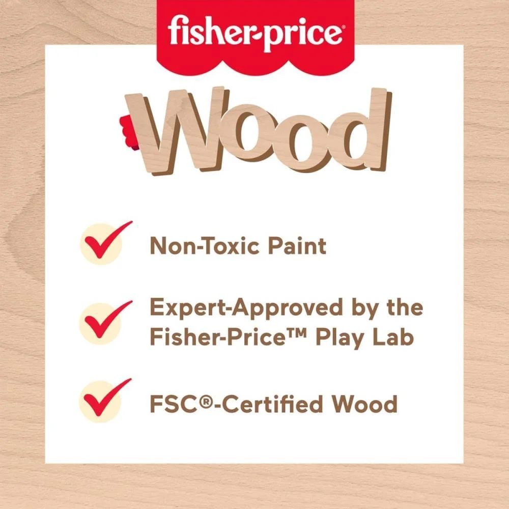 FISHER-PRICE WOOD JARDIM E FERRAMENTAS 12PCS MATTEL  - imagem 6