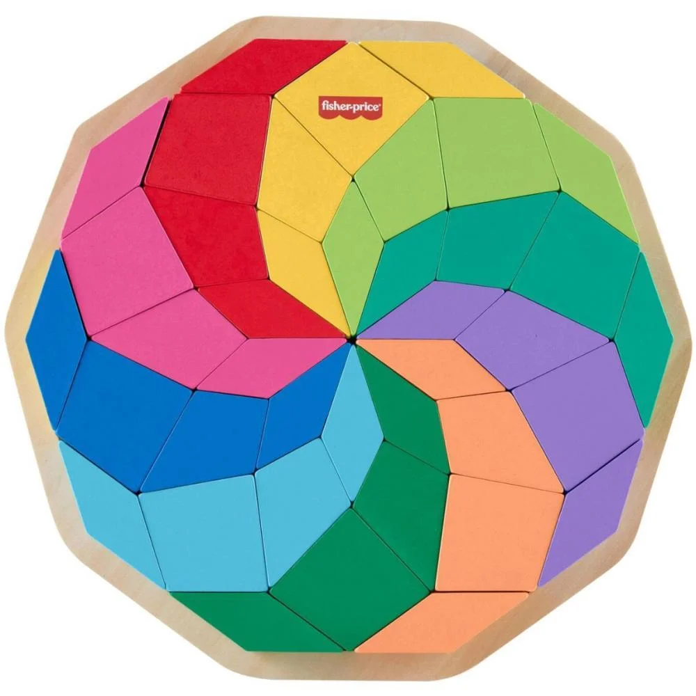 FISHER-PRICE WOOD QUEBRA- CABECA MANDALA 40PCS MATTEL  - imagem 5